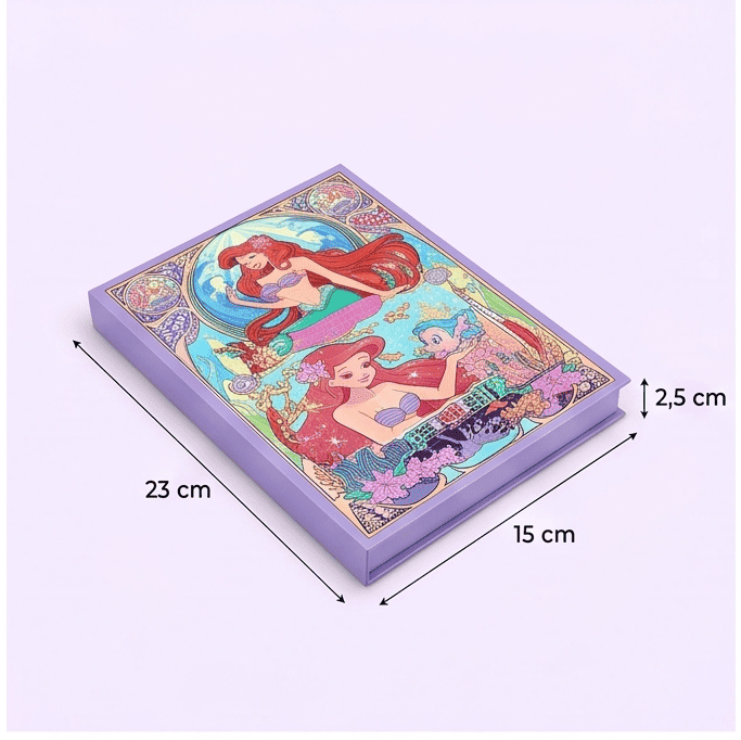 Kit Maquiagem Pop Infantil Sereia Estojo e vários Acessórios
