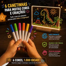 Lousa Mágica Infantil Luz Led Neon - Escreva, Apague e Crie!