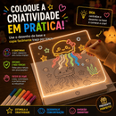 Lousa Mágica Infantil Luz Led Neon - Escreva, Apague e Crie!