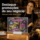 Lousa Mágica Infantil Luz Led Neon - Escreva, Apague e Crie!