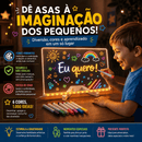 Lousa Mágica Infantil Luz Led Neon - Escreva, Apague e Crie!