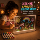 Lousa Mágica Infantil Luz Led Neon - Escreva, Apague e Crie!