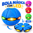 Bola Maluca Mágica Transformável Disco com LED 17cm Infantil