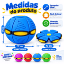 Bola Maluca Mágica Transformável Disco com LED 17cm Infantil