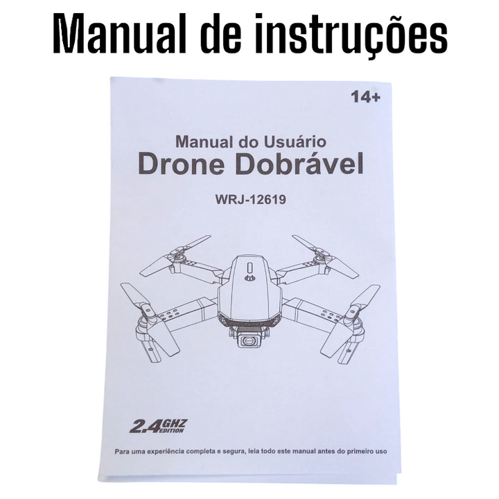 Drone Com 2 Bateria Câmera Dupla E Sensor De Obstáculos