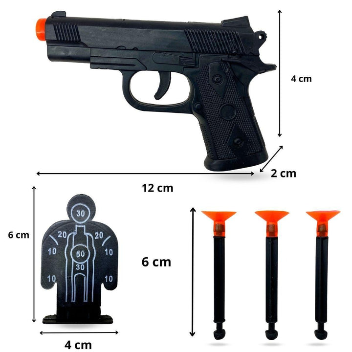 kit 2 Air gun com 6 dardo e 1 alvo brinquedo