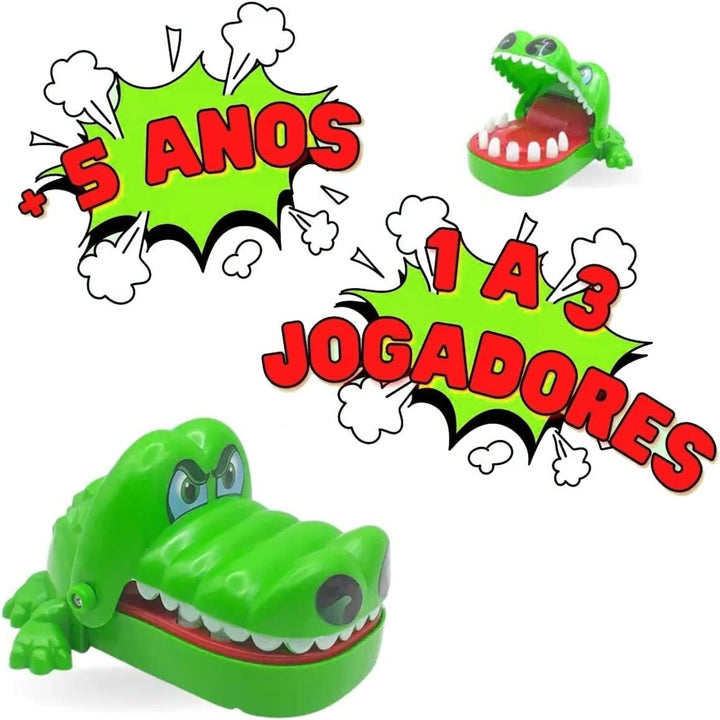 Brinquedo Infantil Jacaré Morde Dedo Crocodilo Dentista pegadinha