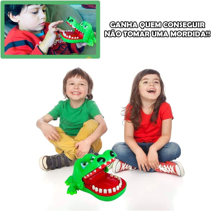 Brinquedo Infantil Jacaré Morde Dedo Crocodilo Dentista pegadinha