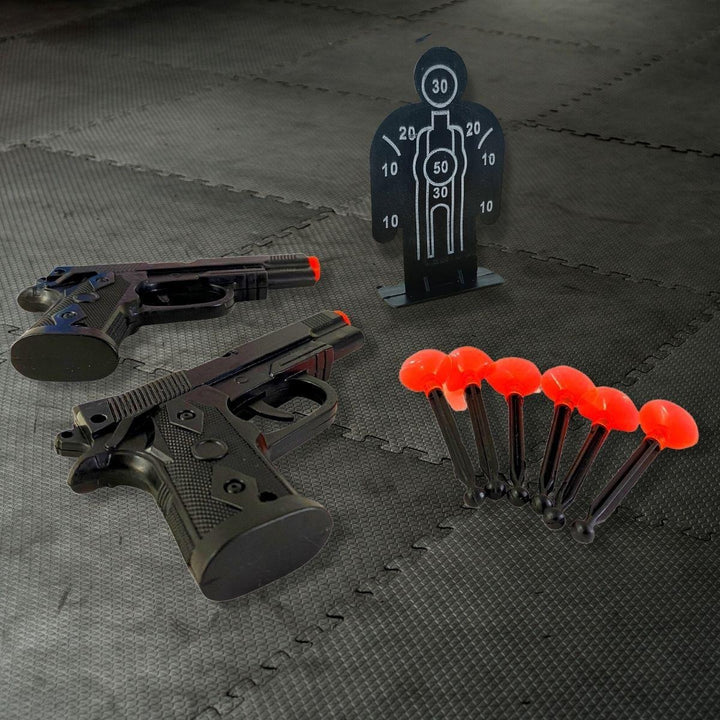 kit 2 Air gun com 6 dardo e 1 alvo brinquedo