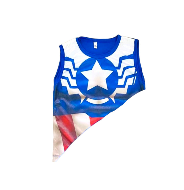 Roupa Capitao American Infantil Fantasia Carnaval Aniversário