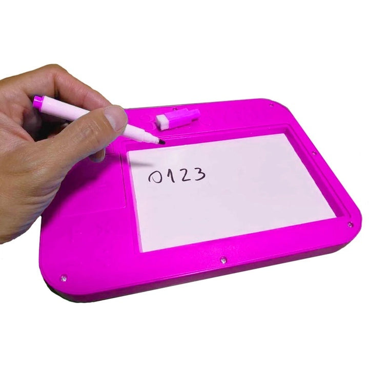 Tablet Infantil Rosa Aprender Matemática Melodias Canções Portugues Ingles