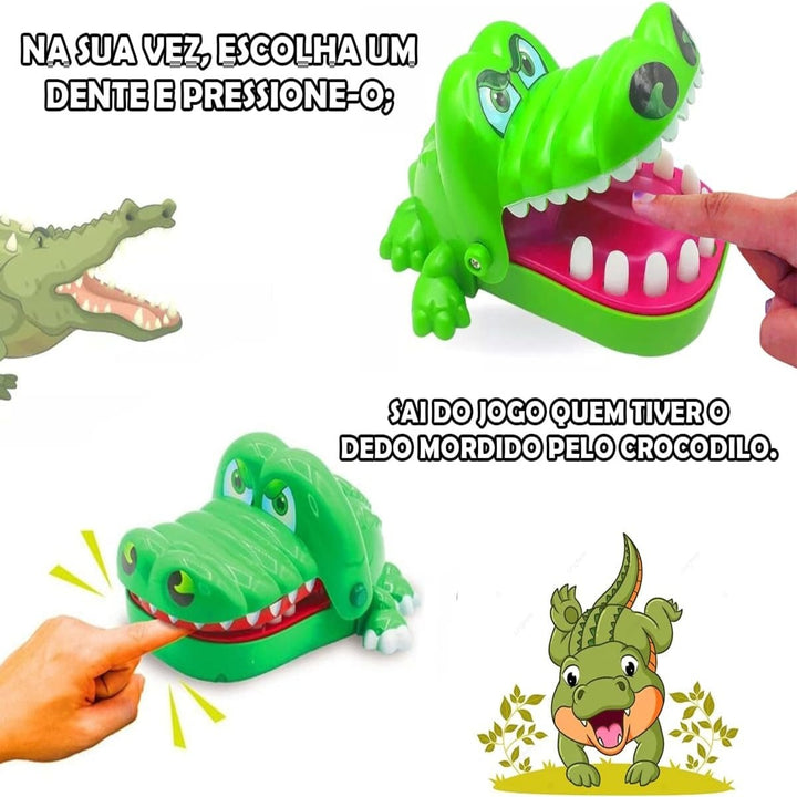 Brinquedo Infantil Jacaré Morde Dedo Crocodilo Dentista pegadinha