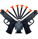 kit 2 Air gun com 6 dardo e 1 alvo brinquedo