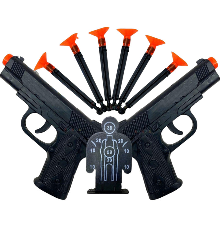 kit 2 Air gun com 6 dardo e 1 alvo brinquedo