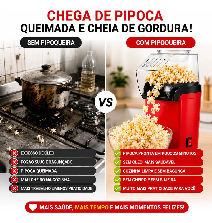 Pipoqueira Cinema em Casa – Sem Óleo 1200W-127v