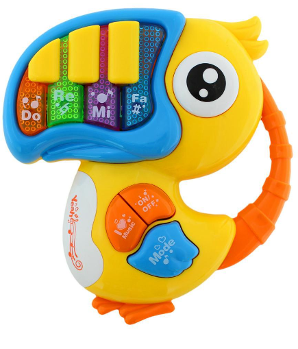 TUCANO COM PIANO MUSICAL