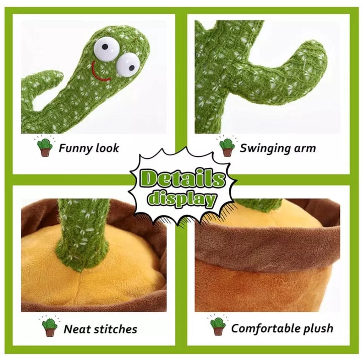 Pelúcia Br Machine Eletrônico Cacto Dançarino (36cm)