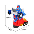 Caminhão Robô Transformers Brinquedo Infantil Com Led e Som