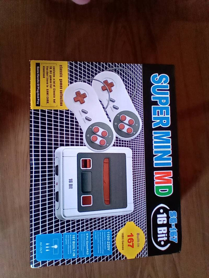 Vídeo Game Retrô Mini 16 Bits 167 Jogos Envio Imediato