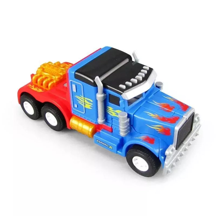Caminhão Robô Transformers Brinquedo Infantil Com Led e Som
