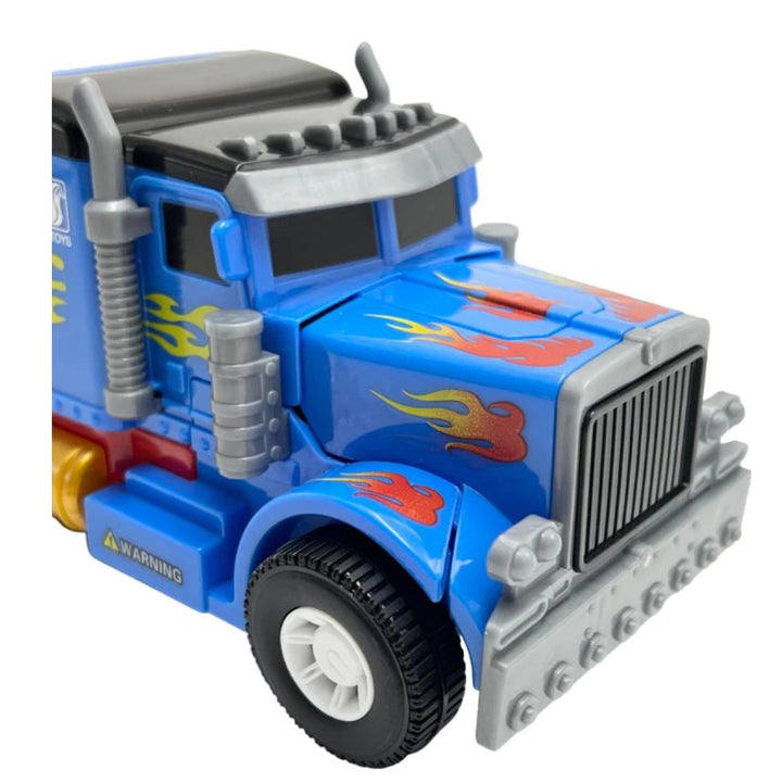 Caminhão Robô Transformers Brinquedo Infantil Com Led e Som