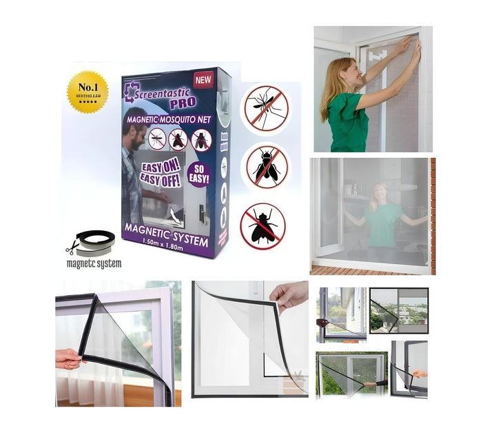 Cortina Tela Mosquiteiro Magnética