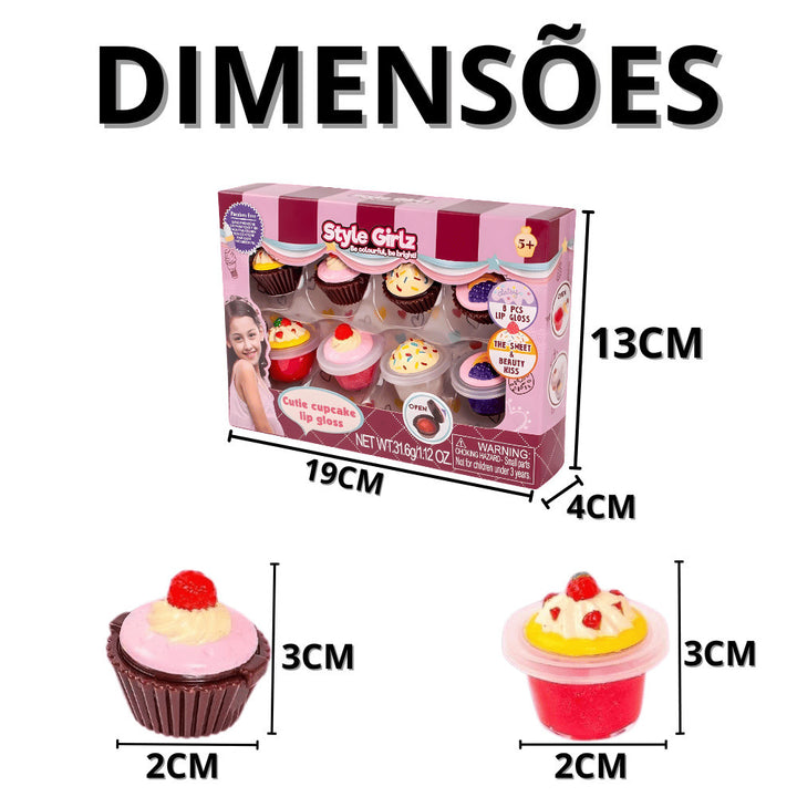 Glos Labial Infantil Lip Gloss Make De Criança Maquiagens