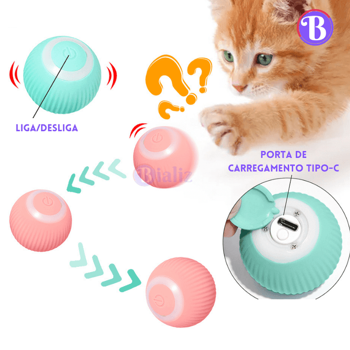 Bola MiauTech -Diversão Inteligente - Bializ