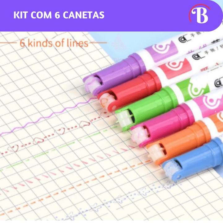 Canetas Mágicas Desenhos - Bializ