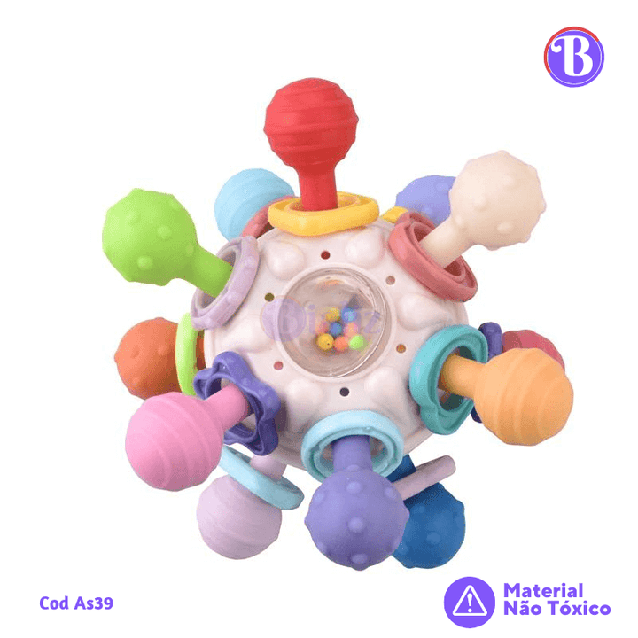 GiraChocalho Bola Bebê: Explorando Sentidos - Bializ
