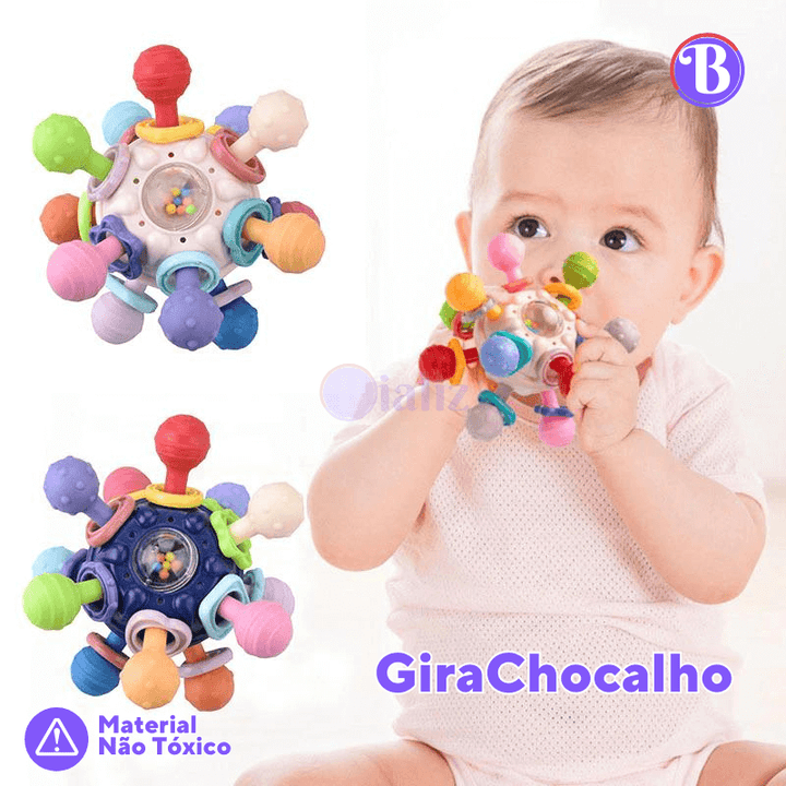 GiraChocalho Bola Bebê: Explorando Sentidos - Bializ