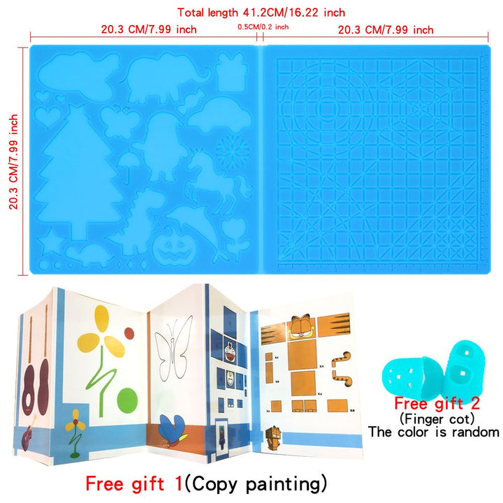 Kit Criativo 3D: Tapete e Modelos para Caneta Mágica - Bializ