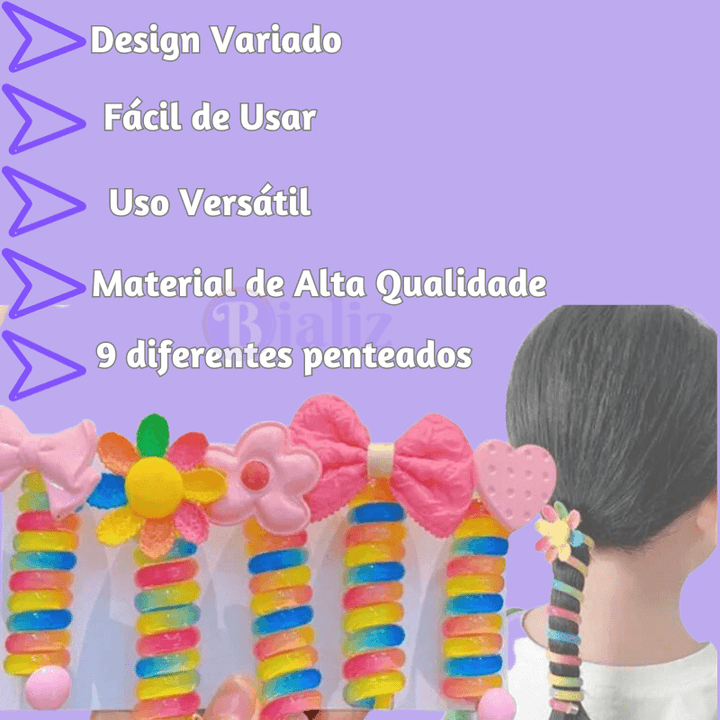 Laço Espiral Colorido - Bializ