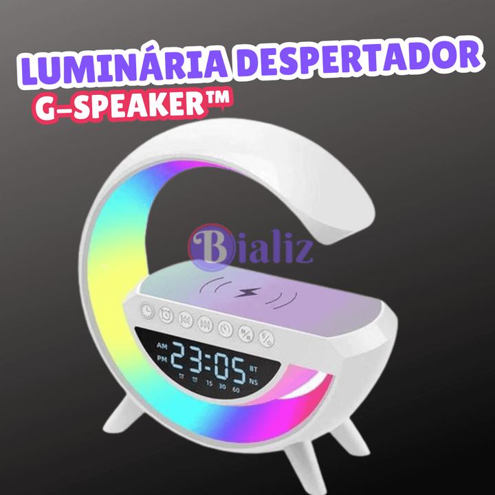 Luminária Despertador G-Speaker™ - Bializ
