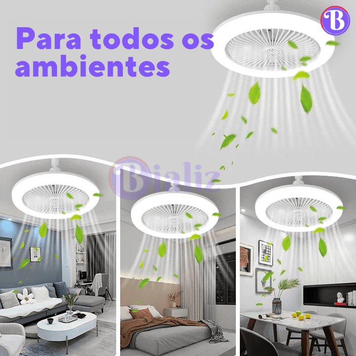 Luminária Inteligente - Ventilador 360º - Bializ