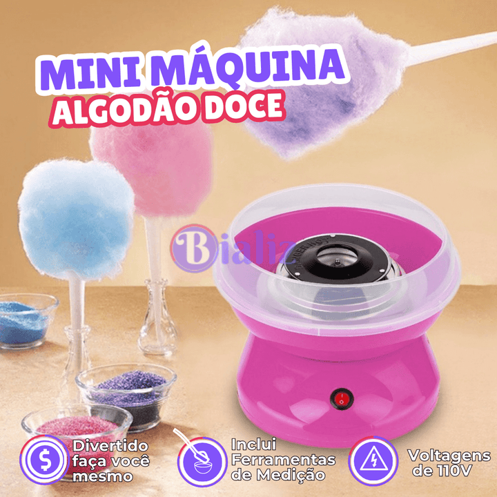 Maquina De Algodão Doce Elétrica Portátil Crianças Mini 110v - Bializ