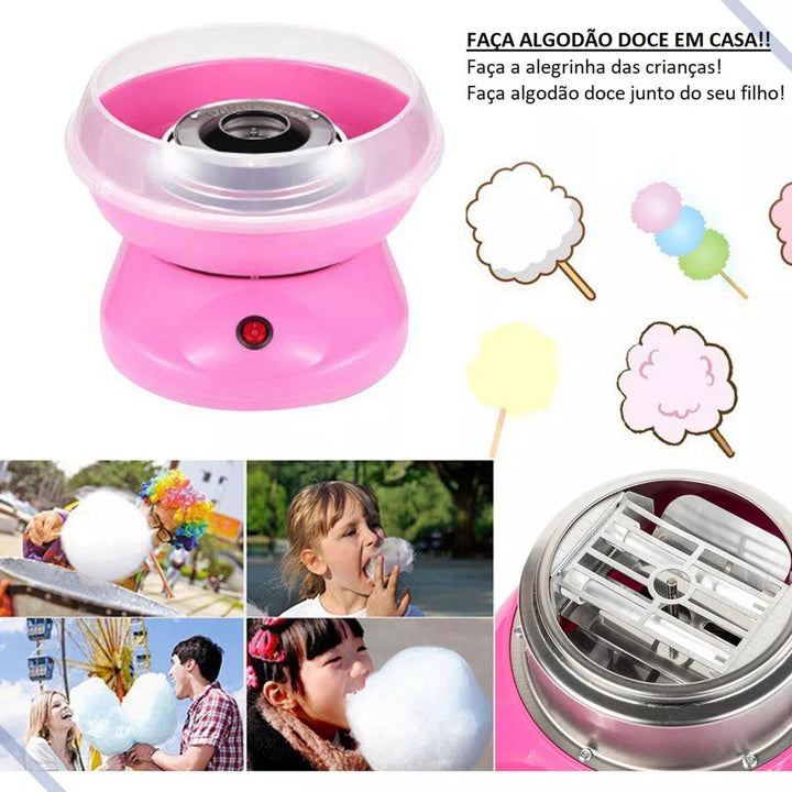 MINI MÁQUINA DE ALGODÃO DOCE PORTÁTIL - Bializ