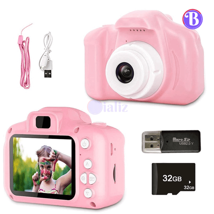 Super Mini Câmera prova d'água, 1080p, tela HD - Bializ