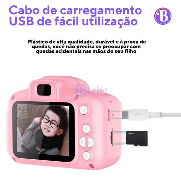 Super Mini Câmera prova d'água, 1080p, tela HD - Bializ