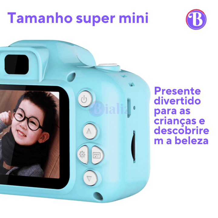 Super Mini Câmera prova d'água, 1080p, tela HD - Bializ